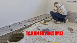 YENİ EVİMİZİN TABAN KALEBODURLARINI DÖŞEMEYE BAŞLADIK [upl. by Boothman7]