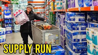 CRAZY Winter Supply Run in ALASKA  shop with 3 of us [upl. by Nalym128]