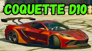 Corvette C8 in GTA 5 Online  Coquette D10 Customization  Los Santos Summer Special DLC [upl. by Kopp583]