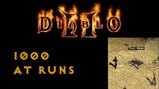 Diablo 2  1000 Ancient Tunnels Runs [upl. by Dwyer494]