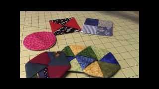 Folded Fabric Coasters [upl. by Acire]