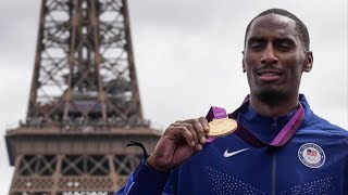 Toledos Erik Kynard receives reallocated Olympic medal at Paris Games [upl. by Chandra]