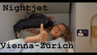 Nightjet from Vienna to Zurich Great Train Trip Pt5  CAMT039 [upl. by Nitfa942]