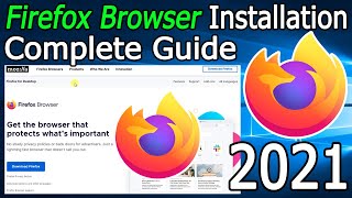 How to Download and Install Firefox Mozilla Browser on Windows 10  2021 Update  Complete Guide [upl. by Ajtak683]