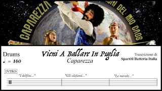 Vieni A Ballare In Puglia  Caparezza drumless  spartito PDF [upl. by Gutow]