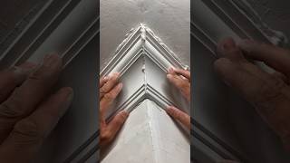 The process of putting design on the cornice of the house [upl. by Oremo]