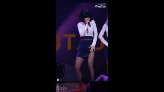 AOA  Mini skirt Jimin fancam mirror [upl. by Netsirt]