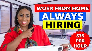 Top 15 Companies Always Hiring Work From Home Jobs Worldwide With Great Pay [upl. by Tibbetts]