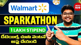 Walmart Sparkathon 2024  Internship and Full Time jobs  Latest Internship  This is Vidhey [upl. by Drabeck]