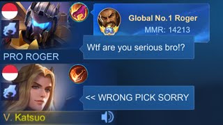 I ACCIDENTALLY PICK LANCELOT IN EXP LANE ON RANK GAME AND THIS HAPPENED 🤣 Team Auto Trashtalk [upl. by Nowahs]