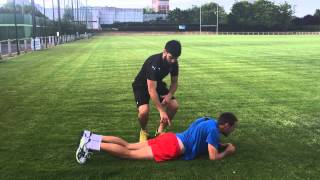 KineVideo  Protocole A pubalgie partie 7 travail de gainage [upl. by Ahker22]