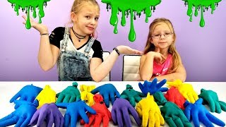 DONT Choose The WRONG GLOVE Slime Challenge [upl. by Elokin]