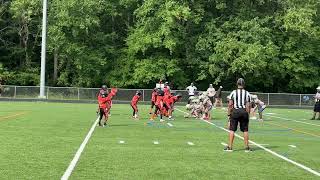 Football 8U Cockeysville Eagles vs Overlea ScottLaRod [upl. by Pironi129]