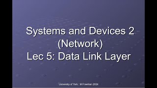 Networking  Lecture 5 [upl. by Nais876]