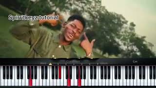 “E Dey flow” easy piano tutorial  moses bliss  Spirritkeyz  Key F mosesbliss [upl. by Sheng]