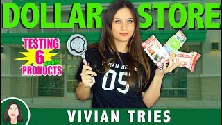 6 Dollar Store Kitchen Gadgets  Vivian Tries Haul [upl. by Emelita]