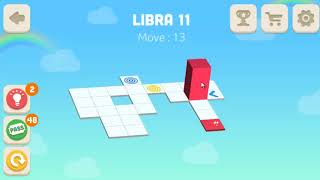 Bloxorz Roll the Block Libra Level 11  3 Stars Solution Guide [upl. by Bradan]