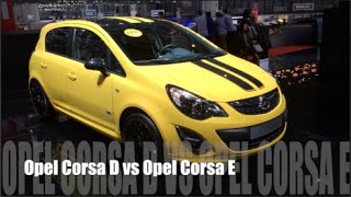 Opel Corsa D 2014 vs Opel Corsa E 2015 [upl. by Pessa]