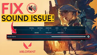 How to Fix Valorant Sound Not Working on PC  Valorant No Audio Fix [upl. by Esinrahc]