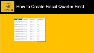 Power BI DAX  How to Calculate Fiscal Quarters From Fiscal Date and Add as a Fiscal Calendar field [upl. by Hardwick950]