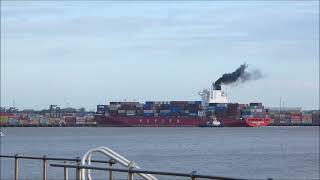 Navios Vermilion swing timelapse 291223 [upl. by Pietje389]