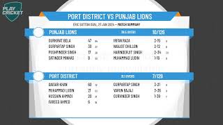 Adelaide Turf Cricket Association  ISC Teamwear LO Div 1  Rd12  Port District v Punjab Lions [upl. by Fletcher]