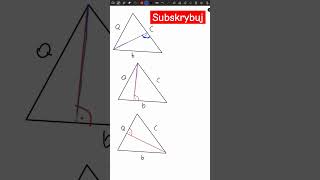 wysokość trójkąta maths Madematyka matura egzaminósmoklasisty [upl. by Salomie]