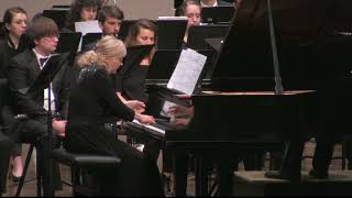 David Maslanka Piano Concerto No 3 Nadine Shank piano UMass Wind Ensemble [upl. by Ailekahs790]