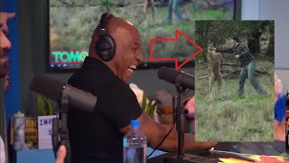 Mike Tyson reacts to man punching Kangaroo [upl. by Jaquenette238]