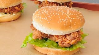 Best Crispy Zinger Burger Recipe At Home [upl. by Semmes]