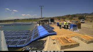 Installation process  Proceso de Instalación TimeLapse ISIGENERE ISIFLOATING Floating solar [upl. by Ardnasyl80]