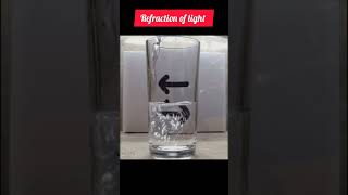 Refraction light class 10 science refraction youtubeshorts shorts [upl. by Caro]