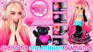 Reacting To NEW VALENTINES DAY UPDATE  1 MILLION DIAMOND SPENDING SPREE Royale High Roblox [upl. by Ardelia]