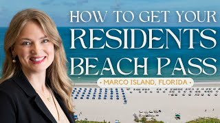 How to get your Residents Beach Pass in Marco Island FL [upl. by Aneres]