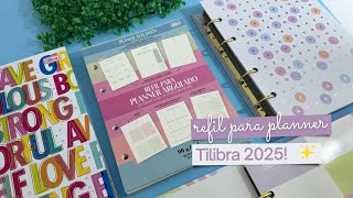 REFIL PARA PLANNER ARGOLADO TILIBRA 2025 [upl. by Lane]