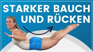 Übungen für einen starken Bauch und Rücken ➡️ 15 MIN Workout  inkl Warmup amp Cooldown [upl. by Sheeran230]