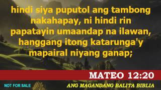 Magandang Balita Biblia  Mateo 12 [upl. by Joete]