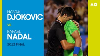 Novak Djokovic vs Rafael Nadal in the longest final in Grand Slam history  Australian Open 2012 [upl. by Art]