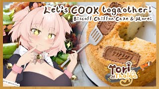 ✧Biscoff Chiffon Cake✧Lets COOK with a VTUBER✧Tori Thaiga✧ [upl. by Remmus]