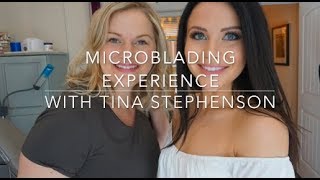 MICROBLADING Experience with Tina Stephenson [upl. by Valerle]