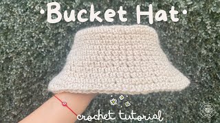 👒GORRO a CROCHET FÁCIL Estilo Piluso  EASY CROCHET BUCKET HAT [upl. by Chapnick]