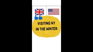 American vs British visiting NY in the winter [upl. by Nylorak]