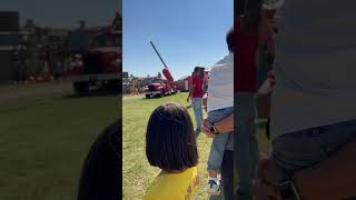 Cannon shoots candy at Yesterland farm Canton Texas [upl. by Aihtnyc]