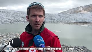 Un nouveau système de siphonnage pour contrôler la hauteur du Lac de Rosolin [upl. by Jerusalem6]