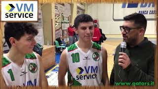 VM SERVICE GATORS  ALBA 7760 intervista post partita 1 di ritorno Div Regionale 1 [upl. by Annol841]