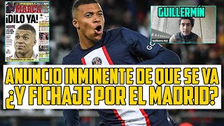 MBAPPE ANUNCIARÍA DE INMEDIATO QUE SE VA DEL PSG Y AHORA SÍ HABRÍA OPTIMISMO EN EL MADRID D FICHARLO [upl. by Asyal420]