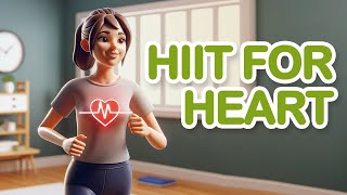 How to improve heart health  No repeat HIIT workout for beginners 011 [upl. by Rehpotsirh]