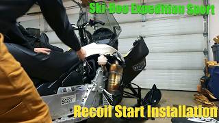 How To 2021 Ski Doo Expedition Sport 600EFI Recoil Start Install [upl. by Ullman903]