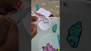 V  How to Draw ktm bike 🏍 Drawing Water magic pen shorts [upl. by Eelrahs]