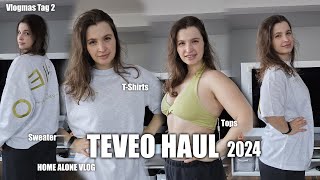 ALLEIN ZUHAUSE TEVEO Haul  Vlogmas Tag 2 [upl. by Gnal]